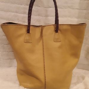 Plinio visona leather tote bag